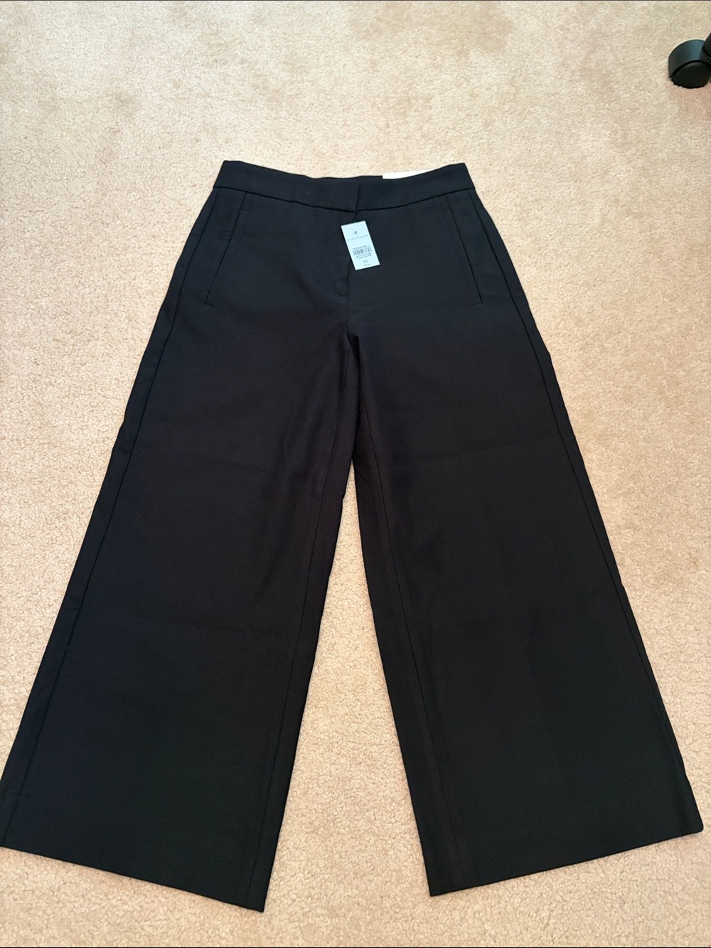 Ann Taylor The Marina size Wide Leg Black Trousers Petite size 00P